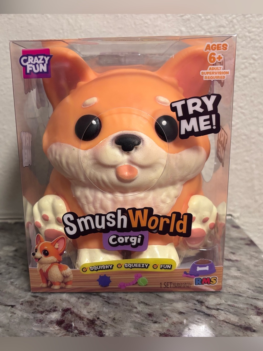 RMS SmushWorld Corgi Squishy Toy